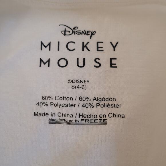 Disney Mickey Mouse Christmas Wreath T-Shirt White Holiday Tee Size Small - Picture 7 of 7